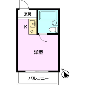 1R Mansion in Chuo - Nakano-ku Floorplan