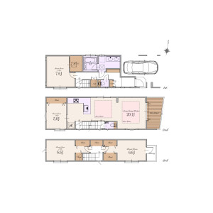 4LDK House in Kitazawa - Setagaya-ku Floorplan