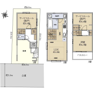 1SLDK House in Tomihisacho - Shinjuku-ku Floorplan