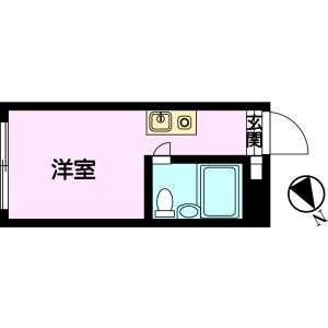 1R Mansion in Higashinakano - Nakano-ku Floorplan