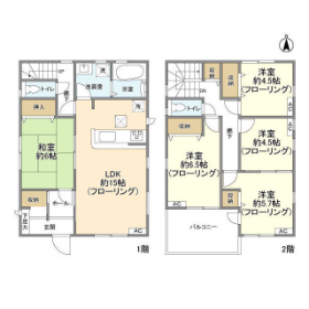 5LDK House in Inumemachi - Hachioji-shi Floorplan
